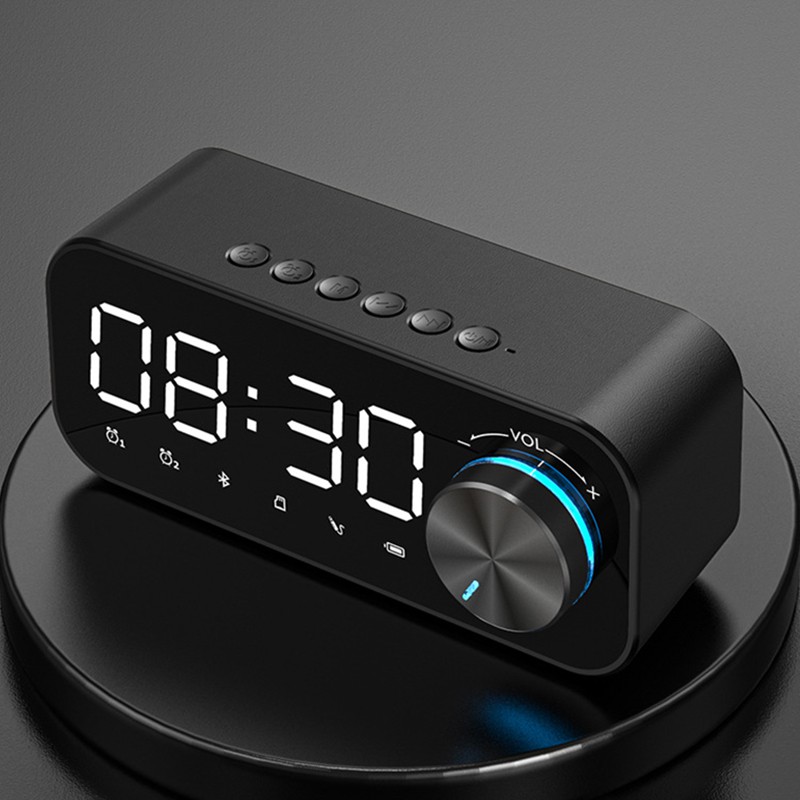 FREE GIFT BLUETOOTH SPEAKER WIRELESS WITH THERMOMETER ALARM CLOCK LED P CLOC
