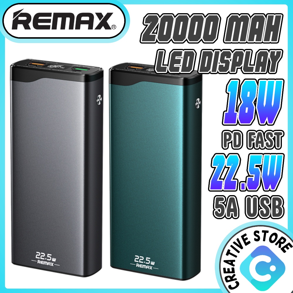 Original Remax Powerbank 22.5W 5A Super Fast Charging charger powerbank