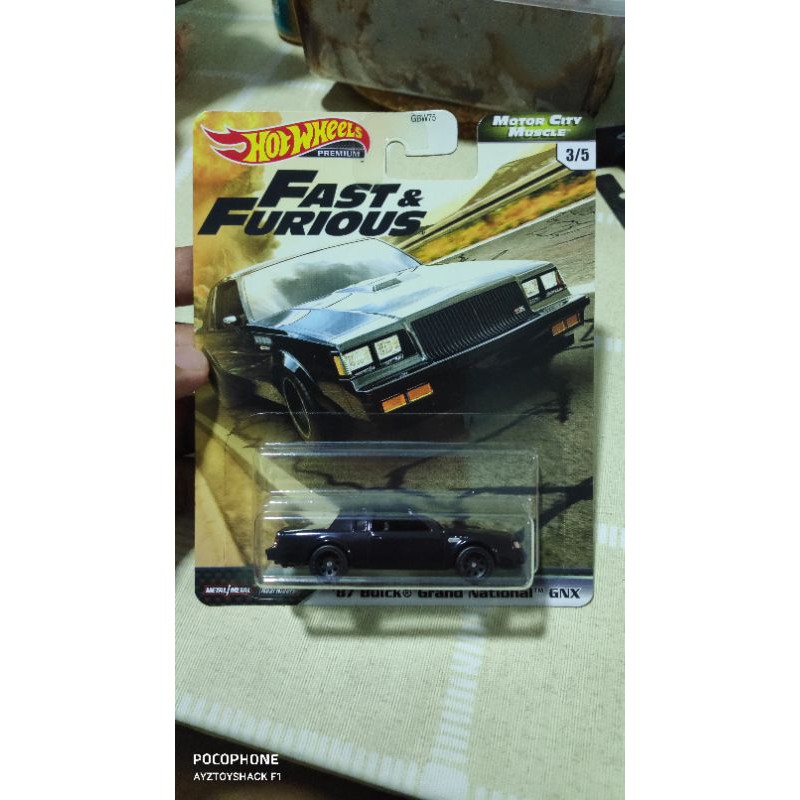 Hot Wheels Buick Grand National GTX turbo keta Dominic Toretto. tayar ...