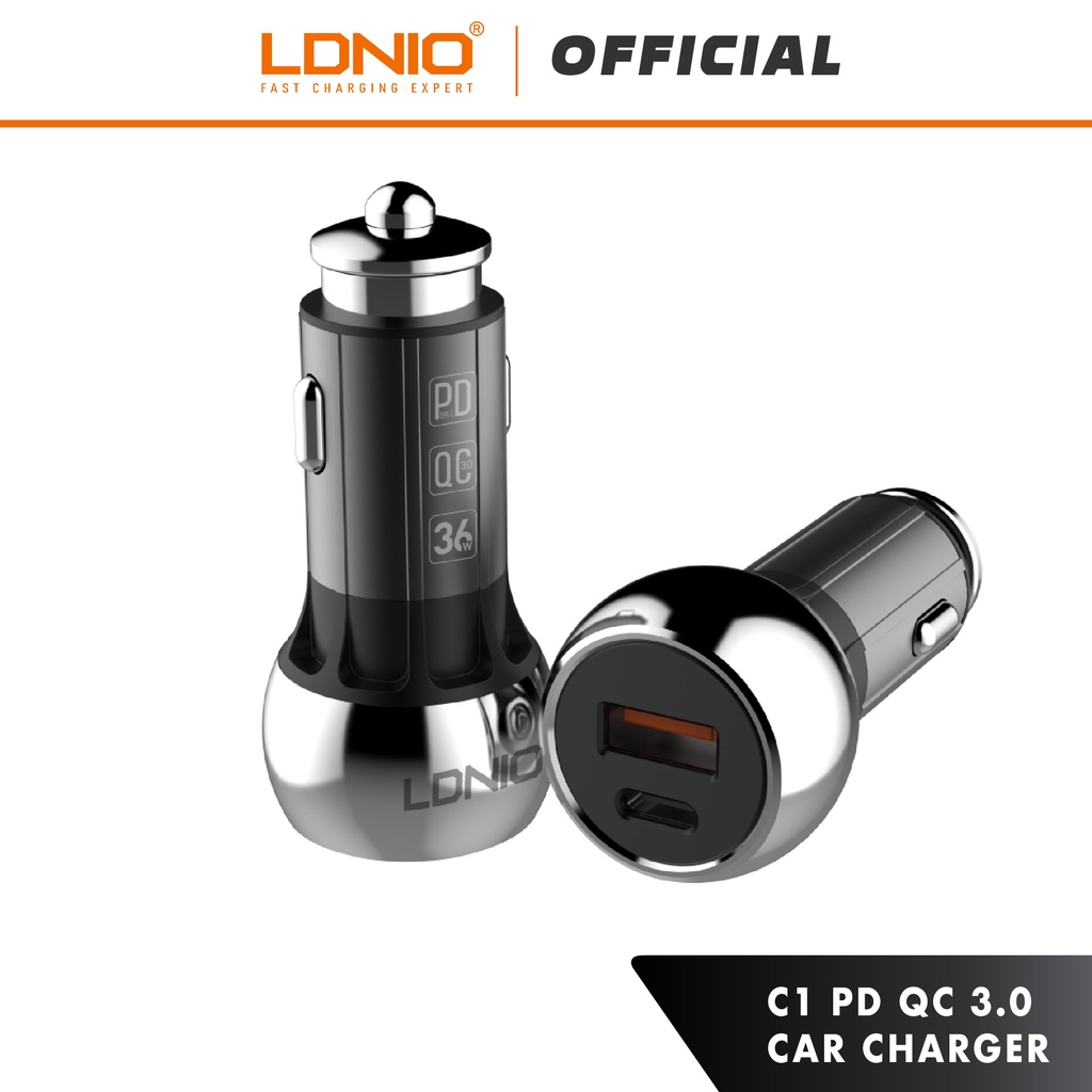 LDNIO C1 PD + QC3.0 Fast Charging Charger Expert With USB Port & Type-C Port