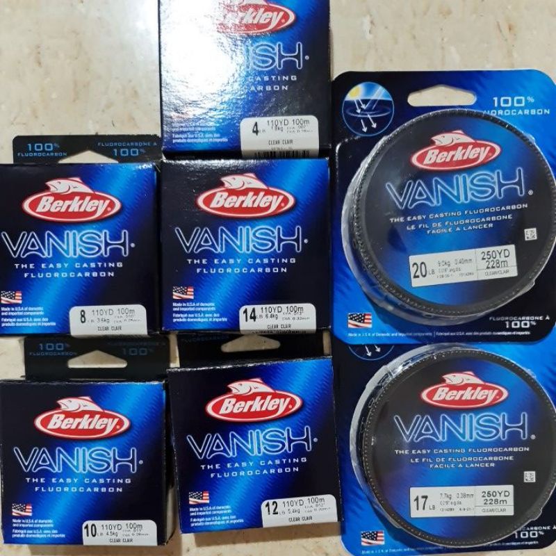 Berkley Vanish 100 fluoro carbon line( 100m/228m) Shopee Malaysia