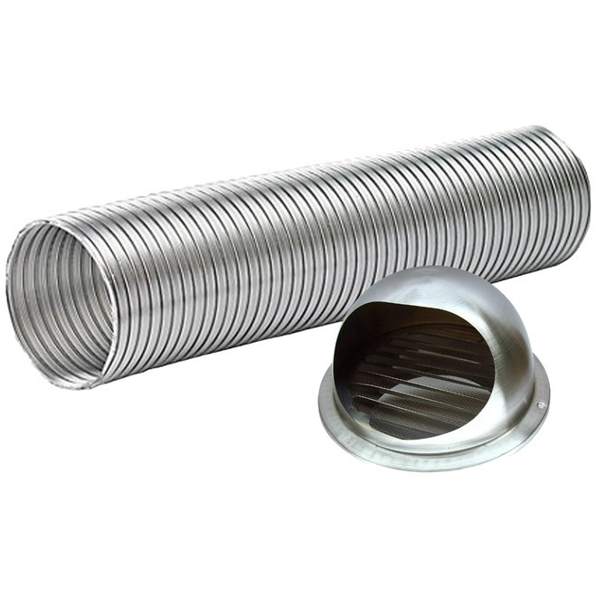 6" STAINLESS STEEL COOKER HOOD DUCTING CAP/HEAD