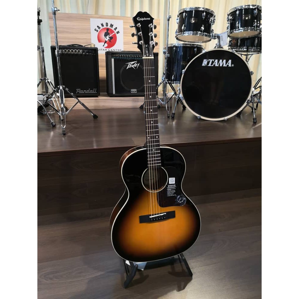 Epiphone El00 Pro Acoustic Electric Guitar Vintage Sunburst Shopee Malaysia