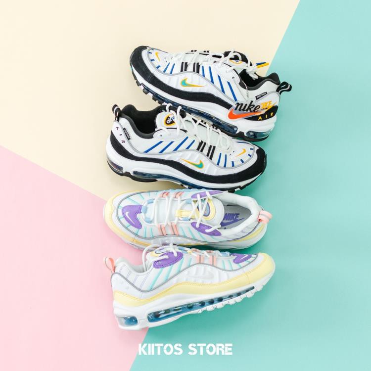 air max 98 pink blue yellow