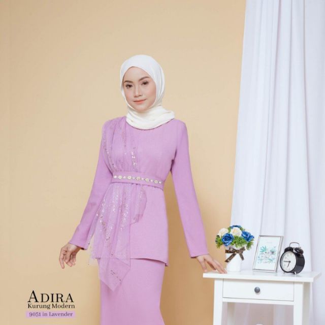 Hot Item New Kurung Moden Adira Lavender Purple Baju Kurung Cantik Baju Kurung Murah Baju Bridesmaids Shopee Malaysia