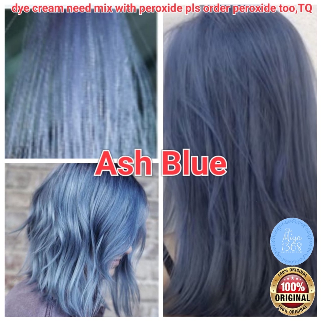 Ash Blue｜Special Formula Hair Color｜Fashion Hair Color｜Hair Dye｜Color Cream  100ml | Shopee Malaysia