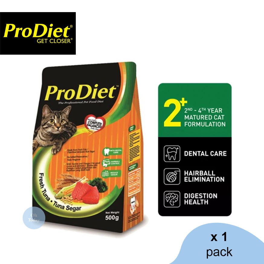 ProDiet 500g Fresh Tuna Dry Cat Food x 1 pack [makanan kucing] | Shopee