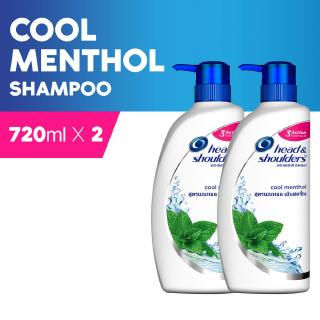 Head & Shoulders Cool Menthol Anti Dandruff Shampoo (720ml x 2)