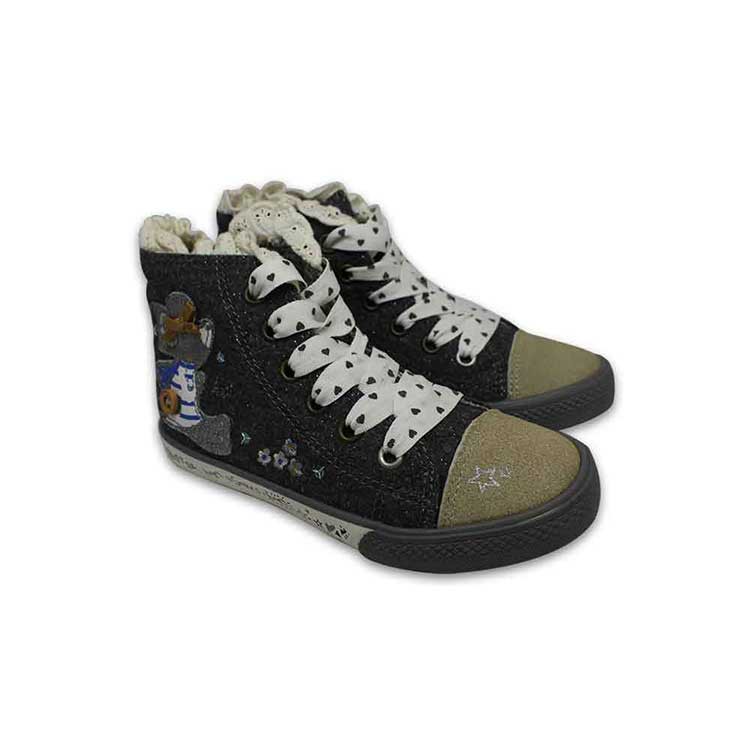 High Neck Sneakers With Laces D A Bg1510 Black Shopee Malaysia