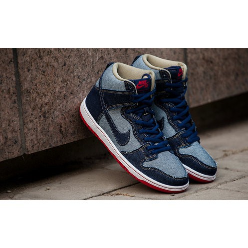 nike sb dunk high denim