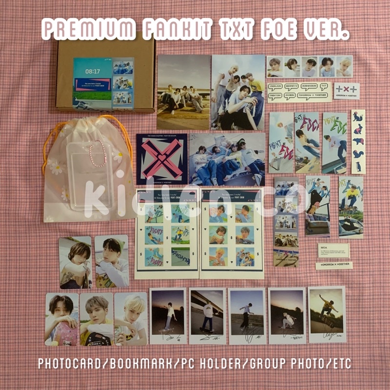 Premium fankit fight or escape ver Package Save fan kit tccfoe the chaos chapter ver pas photo photo sticker sticker photocard photostrip polaroid bookmark kpop txt mini cute gift gift gift Group yeonjun soobin beomgyu taehyun hueningkai