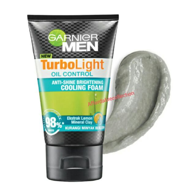 Garnier Men Turbolight Oil Control Cooling Facial Foam 100ml Pencuci Muka Lelaki 100ml Shopee Malaysia