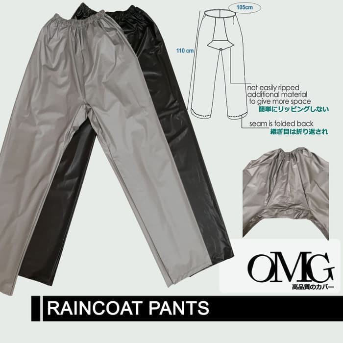 [Raya 2023] Omg Rubber Raincoat Pants WaterProof Raincoat Pants Water