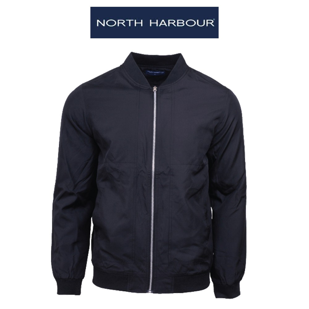 North Harbour Unisex Bomber Jacket Single - Black NHJ1100 TeeMarket.my