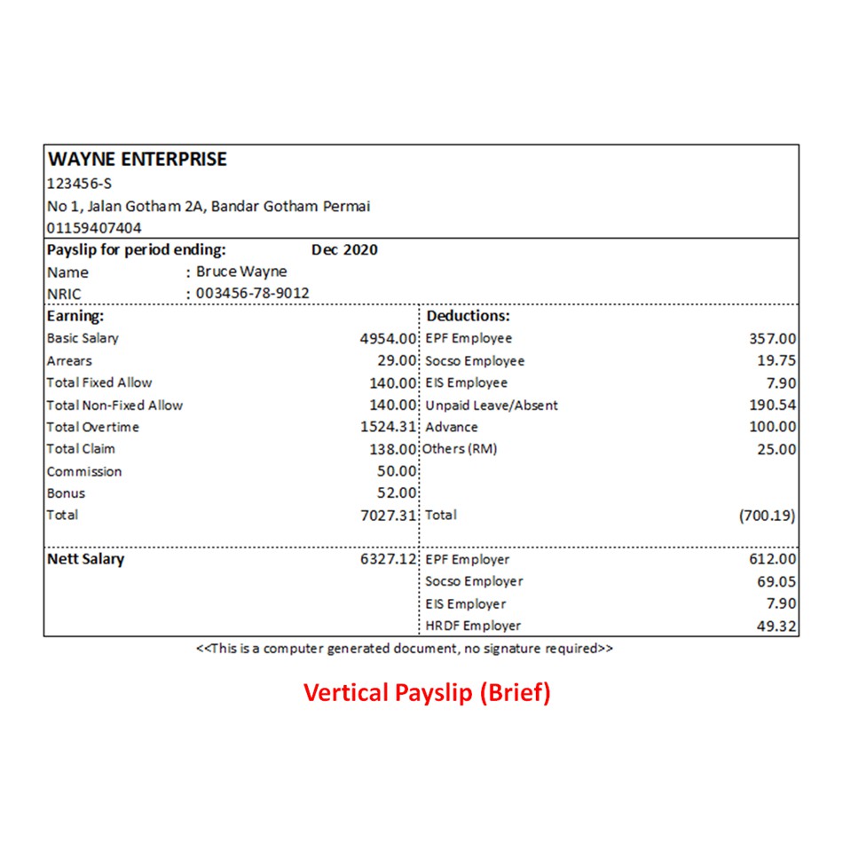 Salary Slip Format In Excel Malaysia 9 Ready To Use Salary Slip Excel