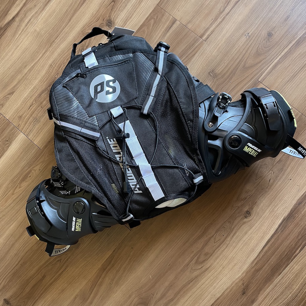 POWERSLIDE Black Fitness Inline Skate Backpack Shopee Malaysia