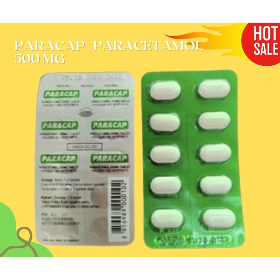 PARACETAMOL PARACAP 500 MG [ 1 X 10'S ] | Shopee Malaysia