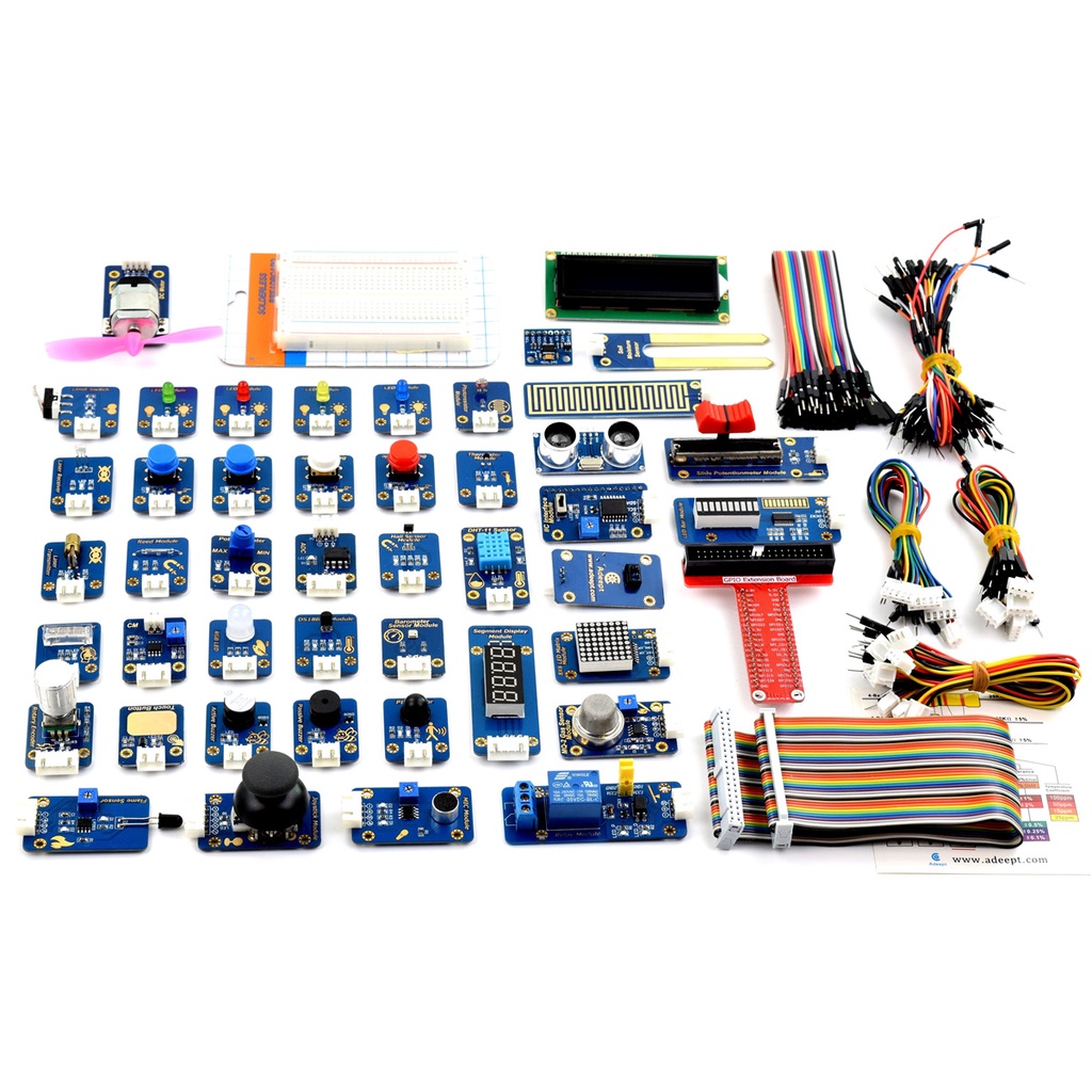 Adeept 46 Modules Ultimate Sensor Kit For Raspberry Pi 4 3 2 Bb Bmp180 Dht11 With C 4357