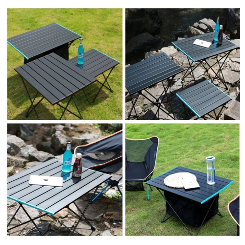 ii Foldable Camping Table Light Weight Aluminum Folding Tables Barbecue ...