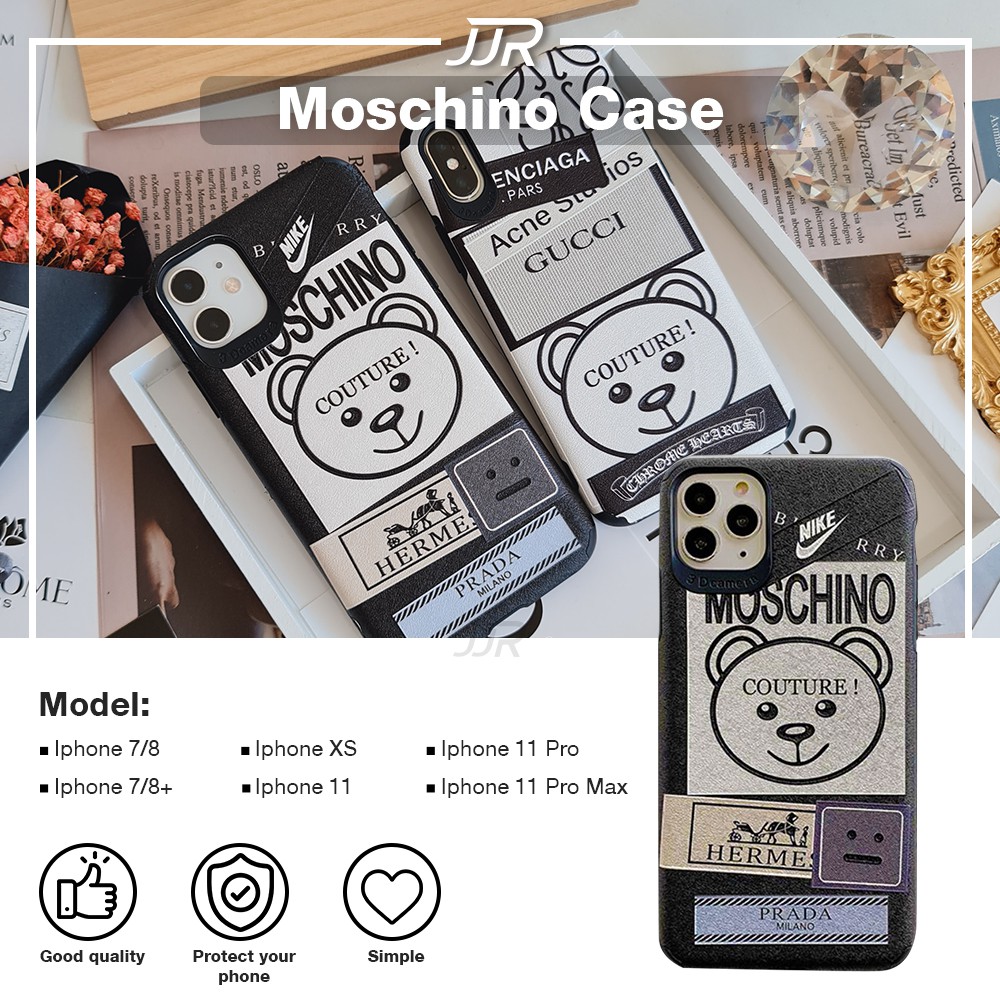 Buy Local Bear Moschino Brander Iphone Case Xs 11 Pro Max 7 8 7 Plus 8 Plus Apple Tpu Silicone Soft Cover Reborn Swag Seetracker Malaysia