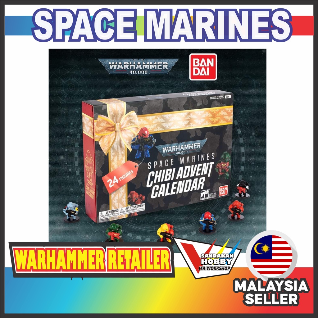 Bandai Warhammer 40k space marine chibi advent calendar Shopee Malaysia