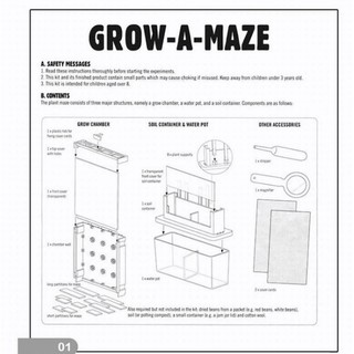 Kids DIY Science Kit- Grow a Maze Kit Simulation *Children Biology