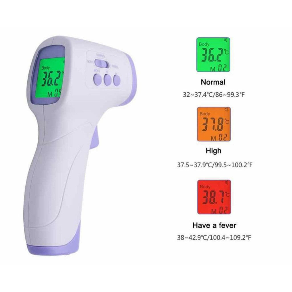 Non-contact Infrared Thermometer Forehead Digital Lcd Backlight Display 