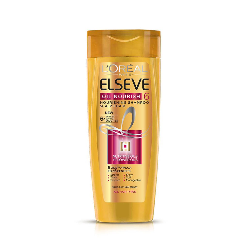 Loreal Elseve 6 Oil Nourish Shampoo 330ml Shopee Malaysia