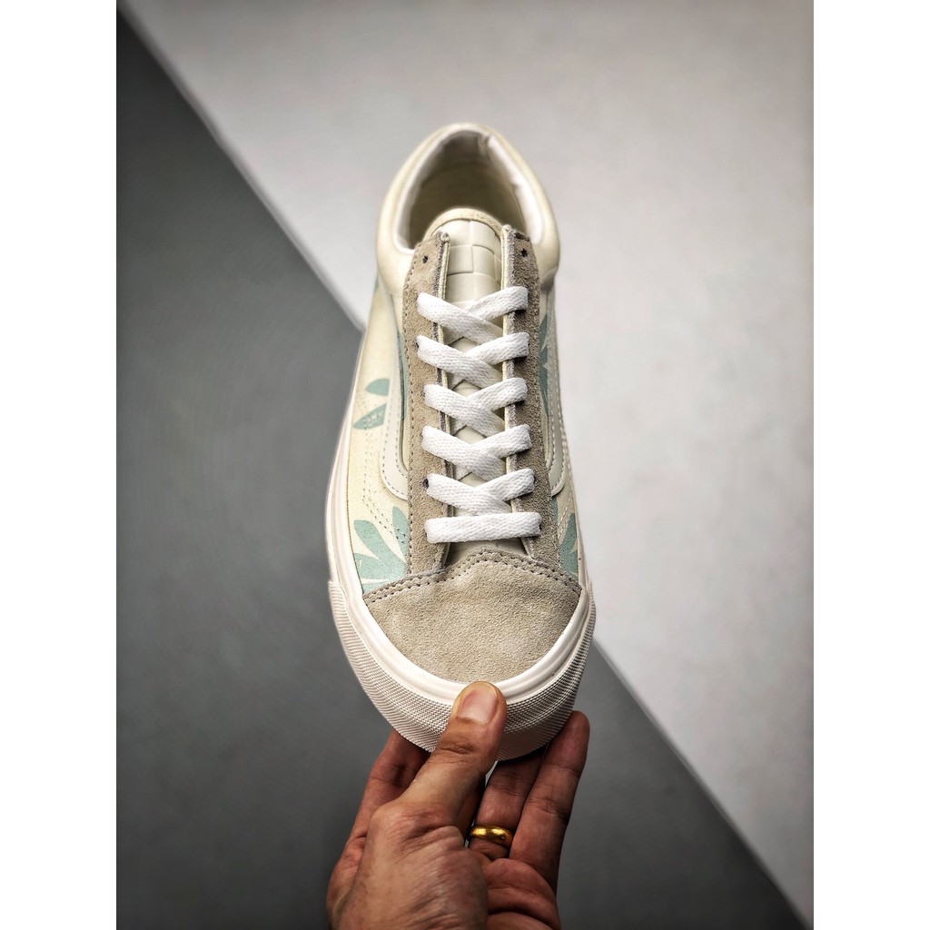 vans style 36 modernica light blue repeat palm leaf