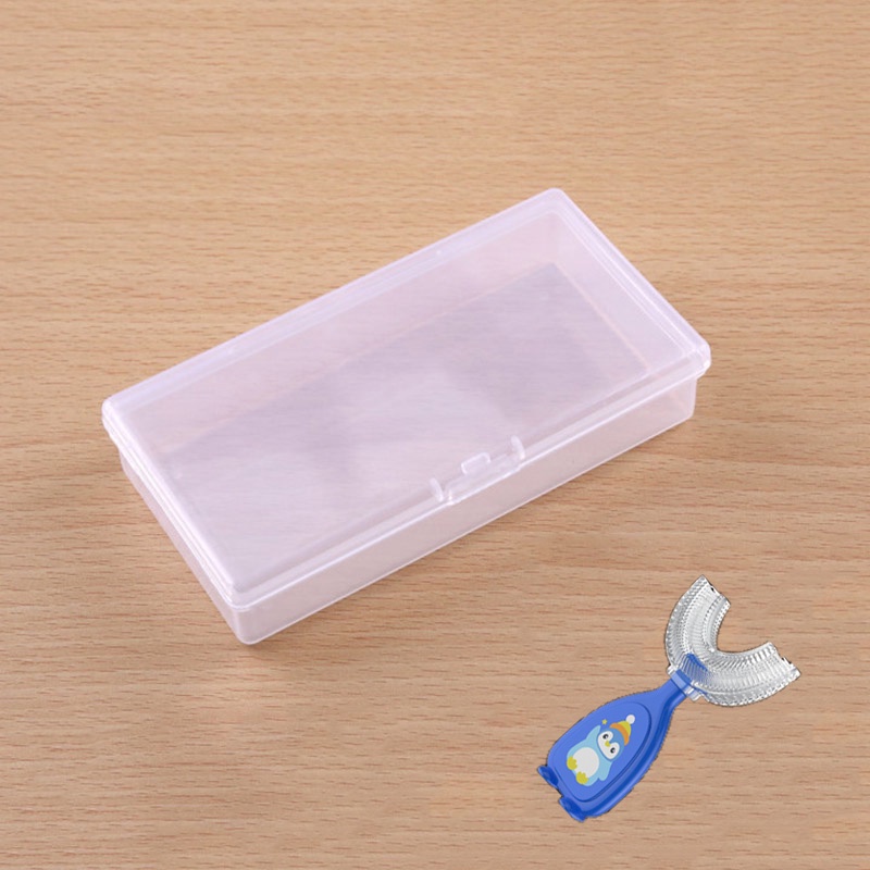 Baby Products Packaging Box Manual Child U-Shaped Toothbrush Storage Box Pp Transparent Plastic Box