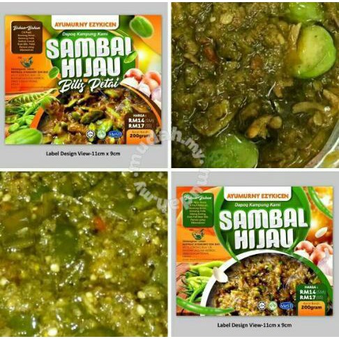 Ready Stock Sambal Hijau Sambal Hijau Bilis Petai