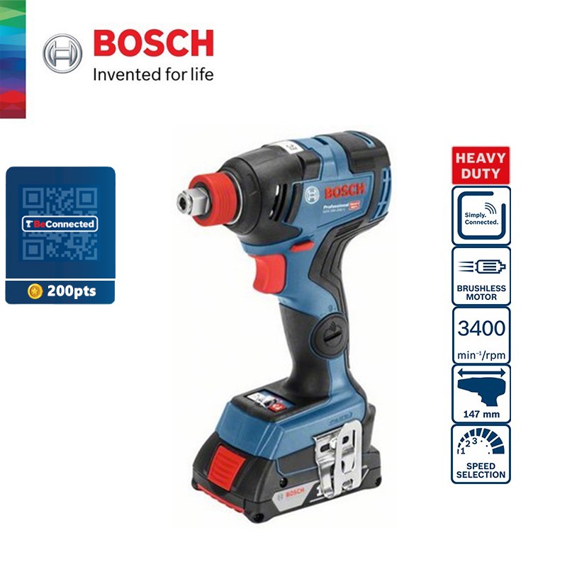 BOSCH GDX 18V200 C Cordless Brushless Impact Driver/Wrench Kit