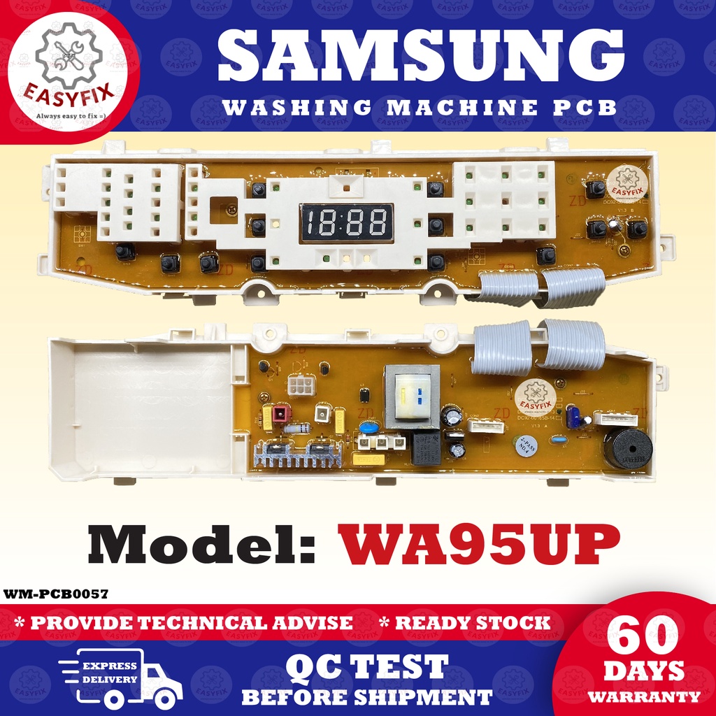 WA95UP SAMSUNG WASHING MACHINE PCB BOARD ( CONTROL BOARD / PCB BOARD ...