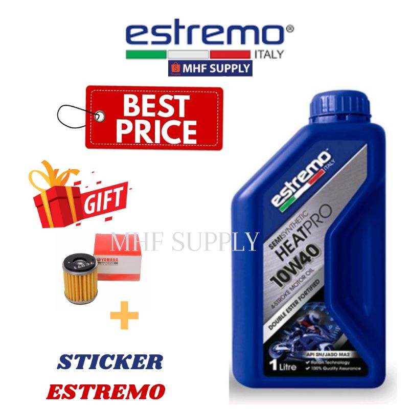 ESTREMO Heatpro Semi Synthetic 10W40ENGINE OIL/MINYAK HITAM MOTOR