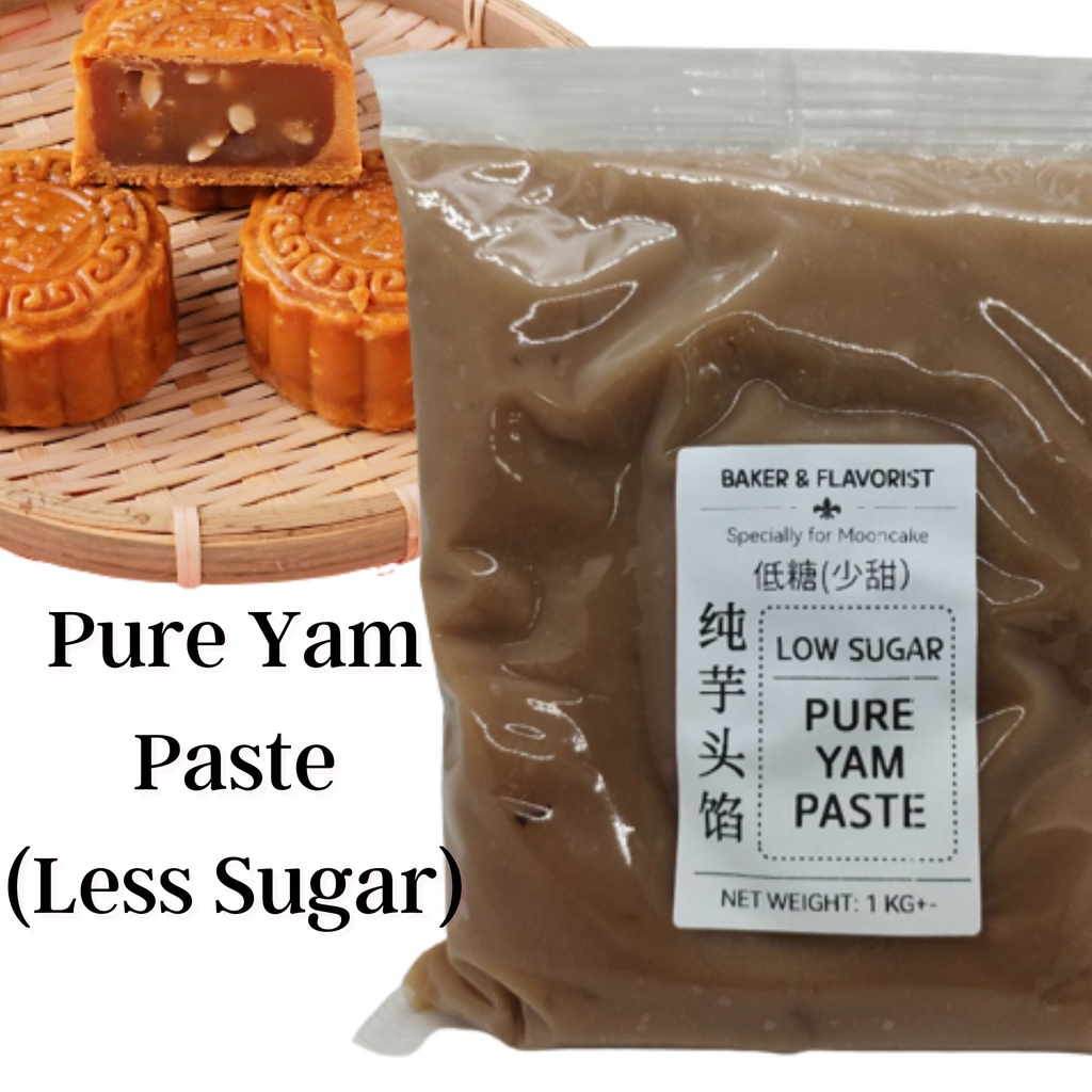 B&F Pure Yam Paste 1KG Mooncake Filling Less Sugar/Pes Kuih Bulan 低糖月饼馅料 莲蓉 豆蓉 Red Bean Paste | Yam Paste | White Lotus