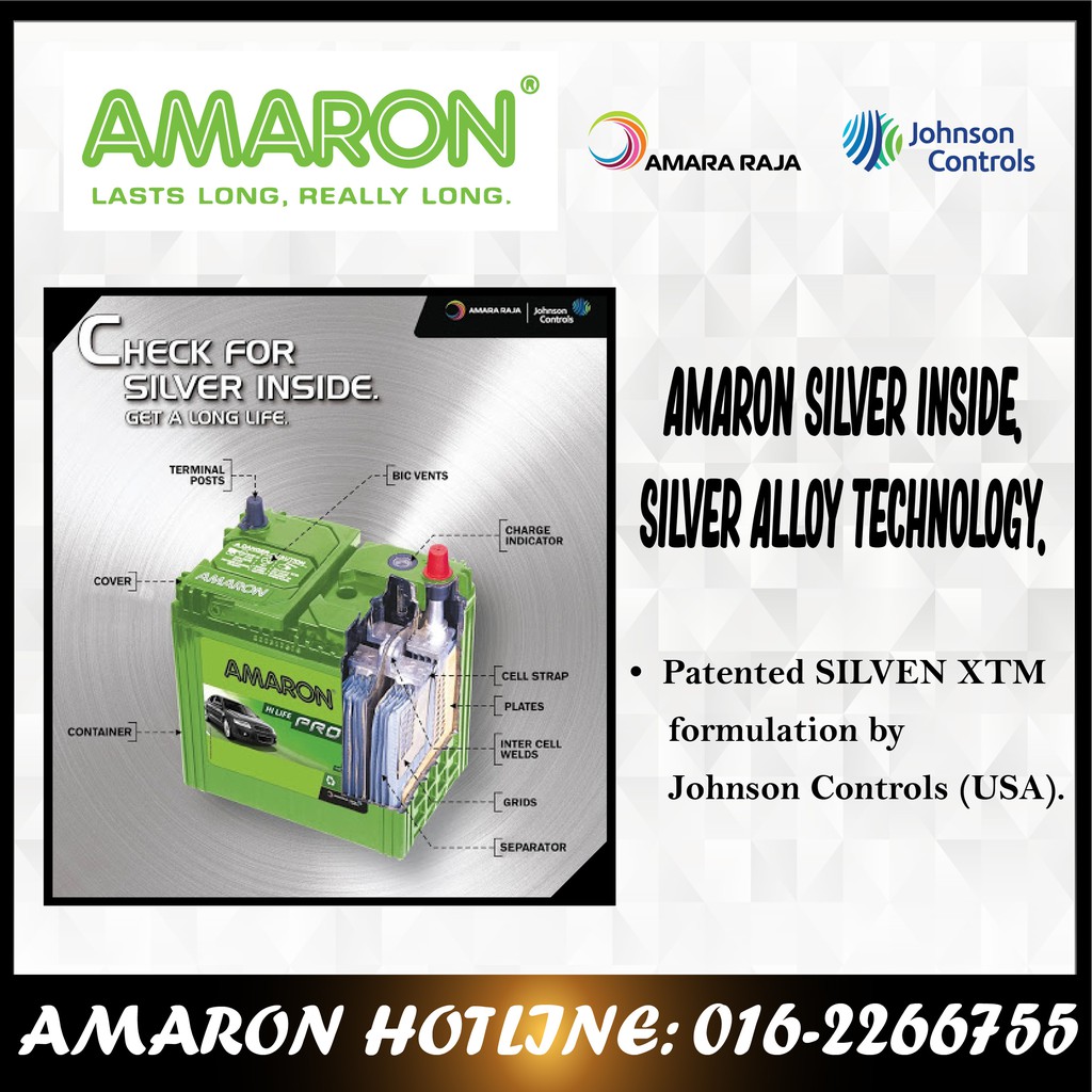 Proton Saga Blm Flx Fl Amaron Go 46b24rs Ns60rs Car Battery Bateri Kereta Shopee Malaysia