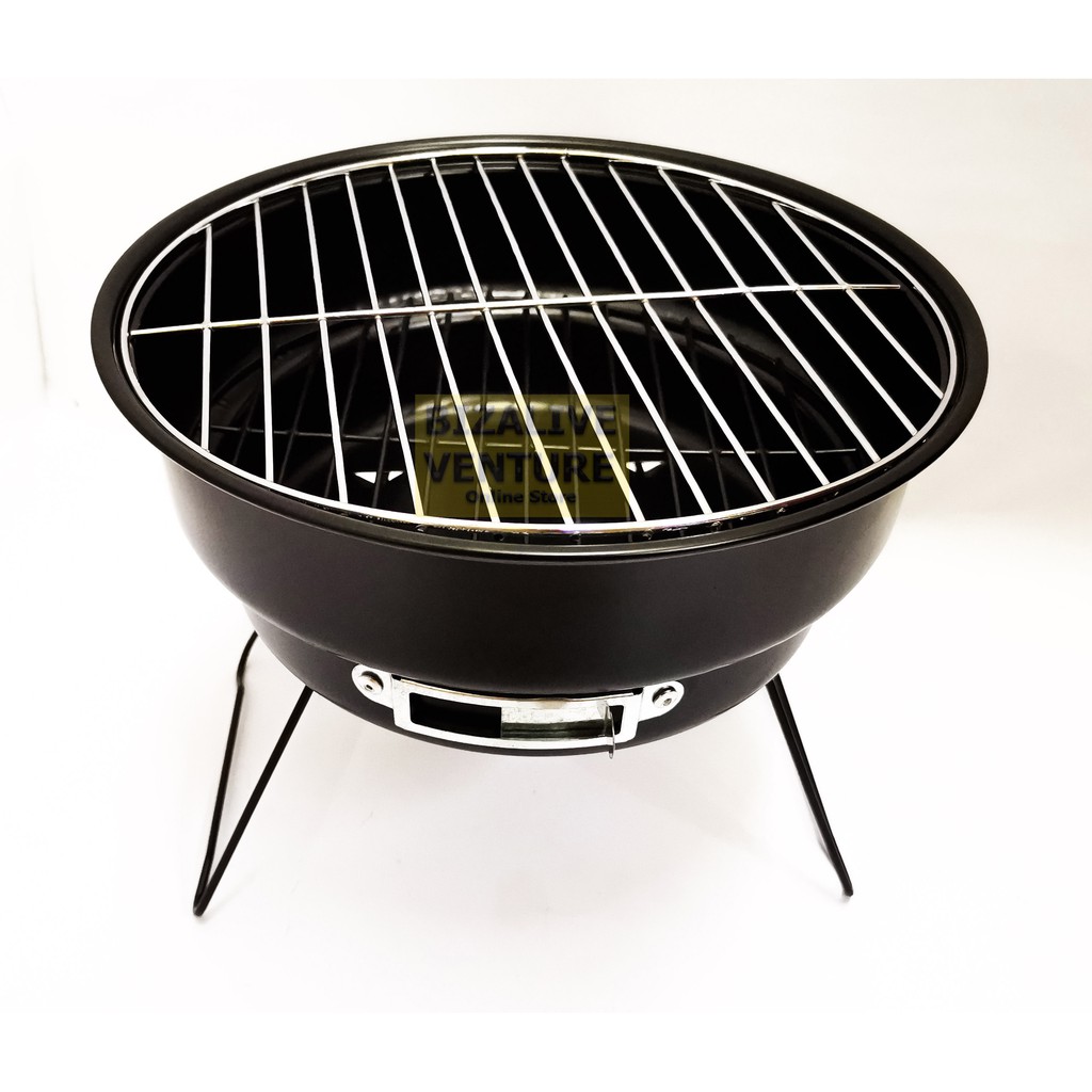 StarFire Round Mini Barbecue Stove D26cm X H25cm BBQ Stove Portable Camping BBQ Stove