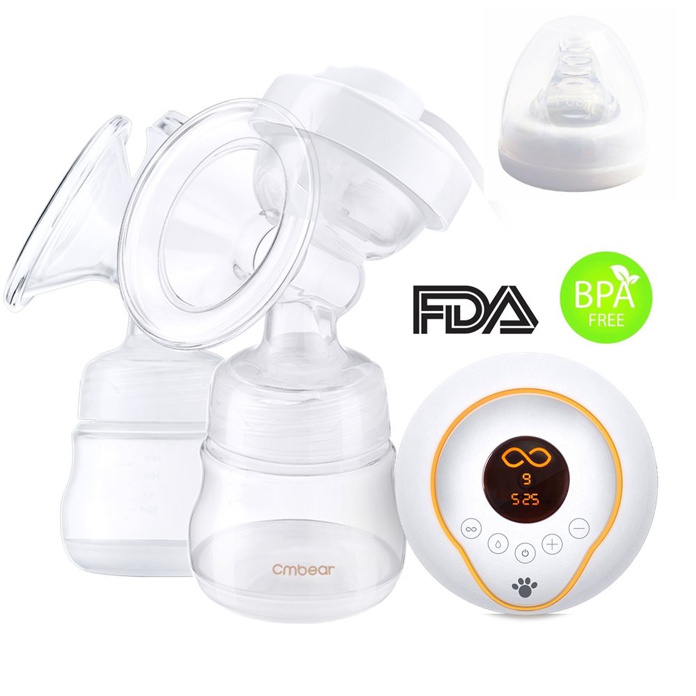 Original Cmbear Double Electric Breast Pump Electric Twin Breastpump Pam Susu Shopee Malaysia