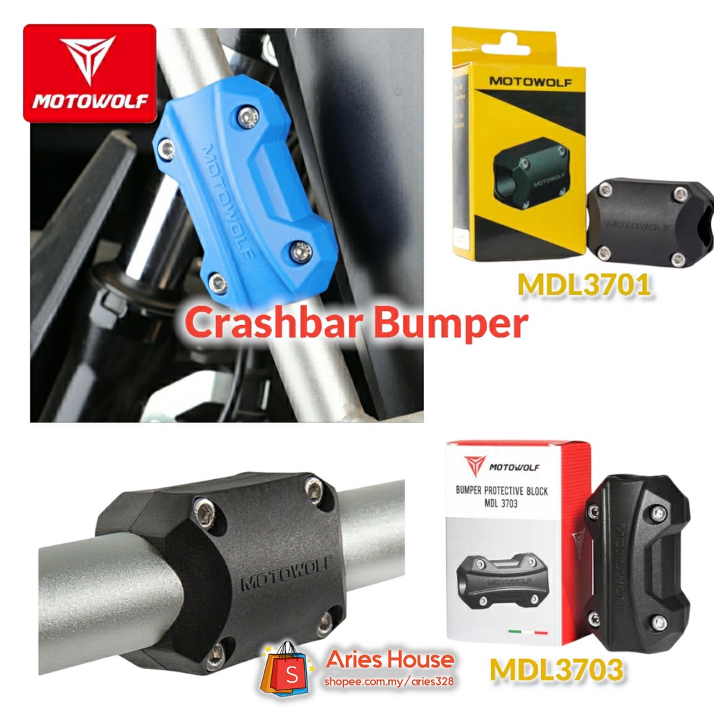 MOTOWOLF Crashbar Bumper Protection Block Motorcycle Engine Guard