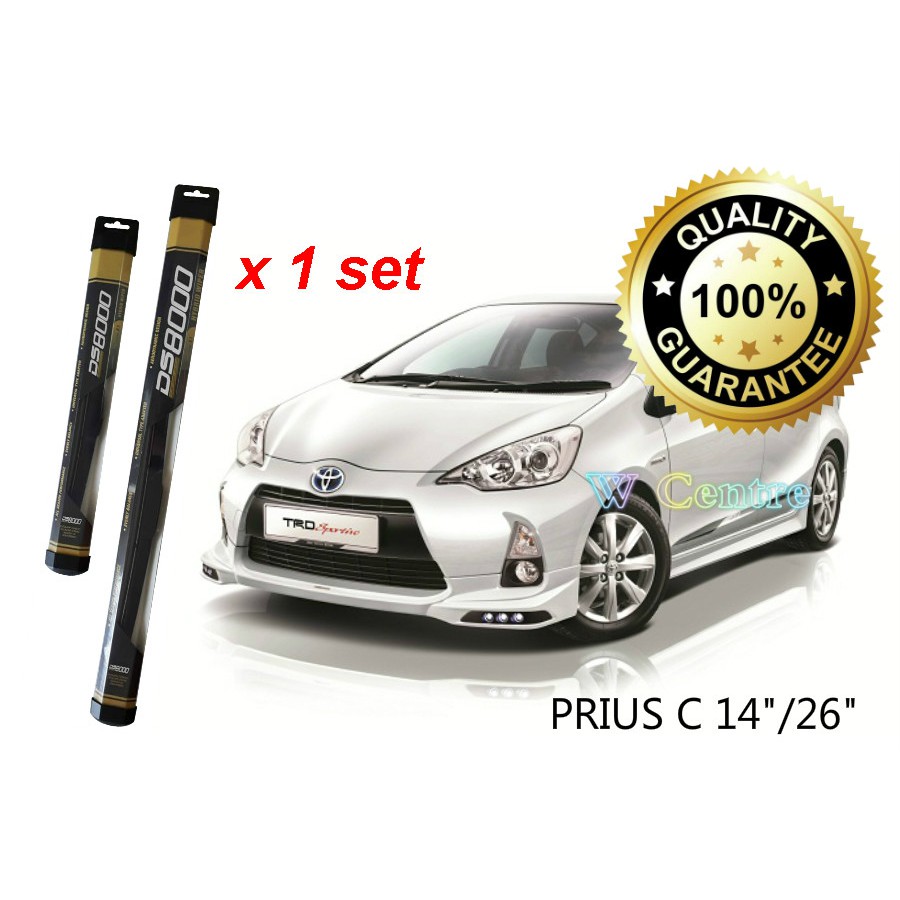 2014 prius wiper blade size