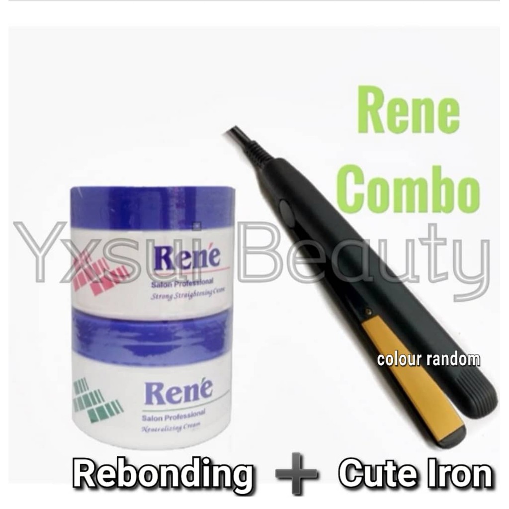 Rene Rebonding and Small Straightener Iron/ berina Rebonding and Small Straightener Iron