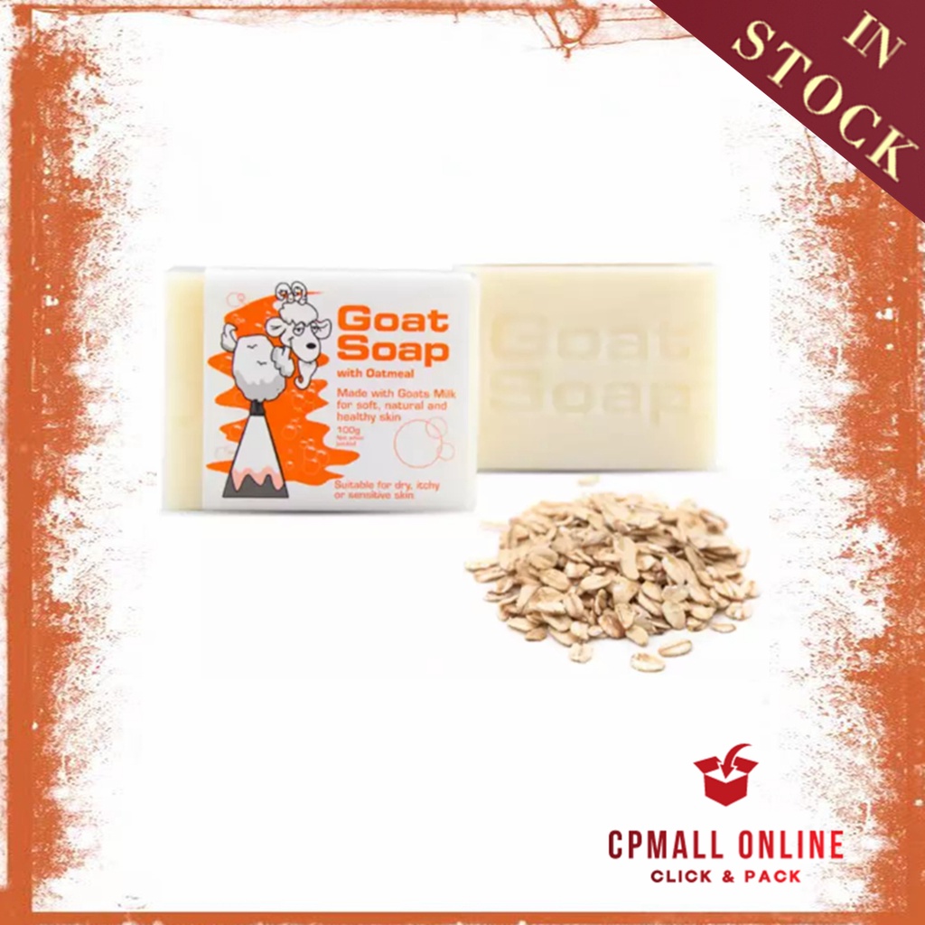 [Ready Stock] The Goat Skincare Organic Soap 羊奶皂燕麦味 Oatmeal Flavour 100g (Made in Australia)