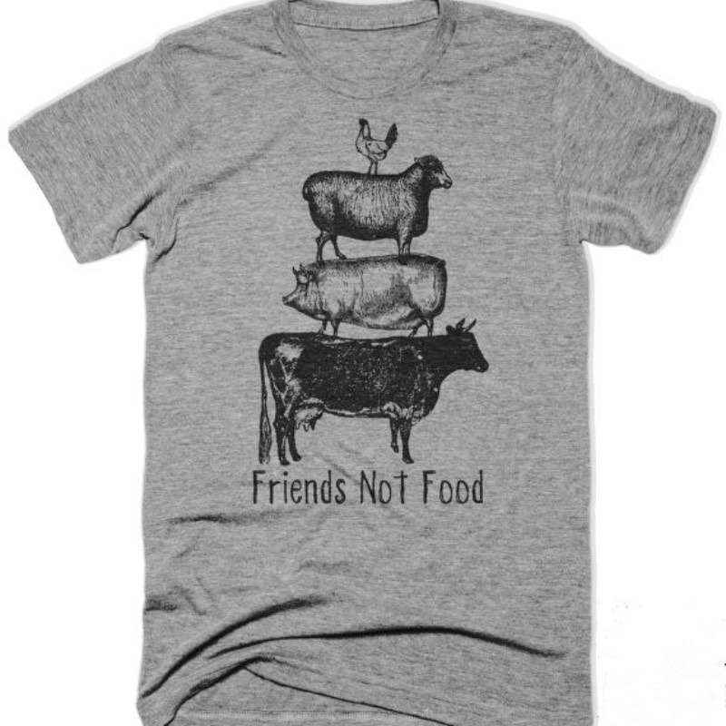 Women T-shirts Vegan T Shirt Animal Friends Not Food Shirt Gifts for  Girlfriends | Shopee Malaysia