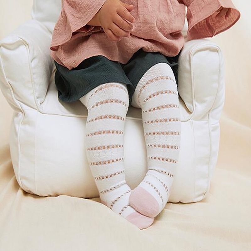 infant striped tights