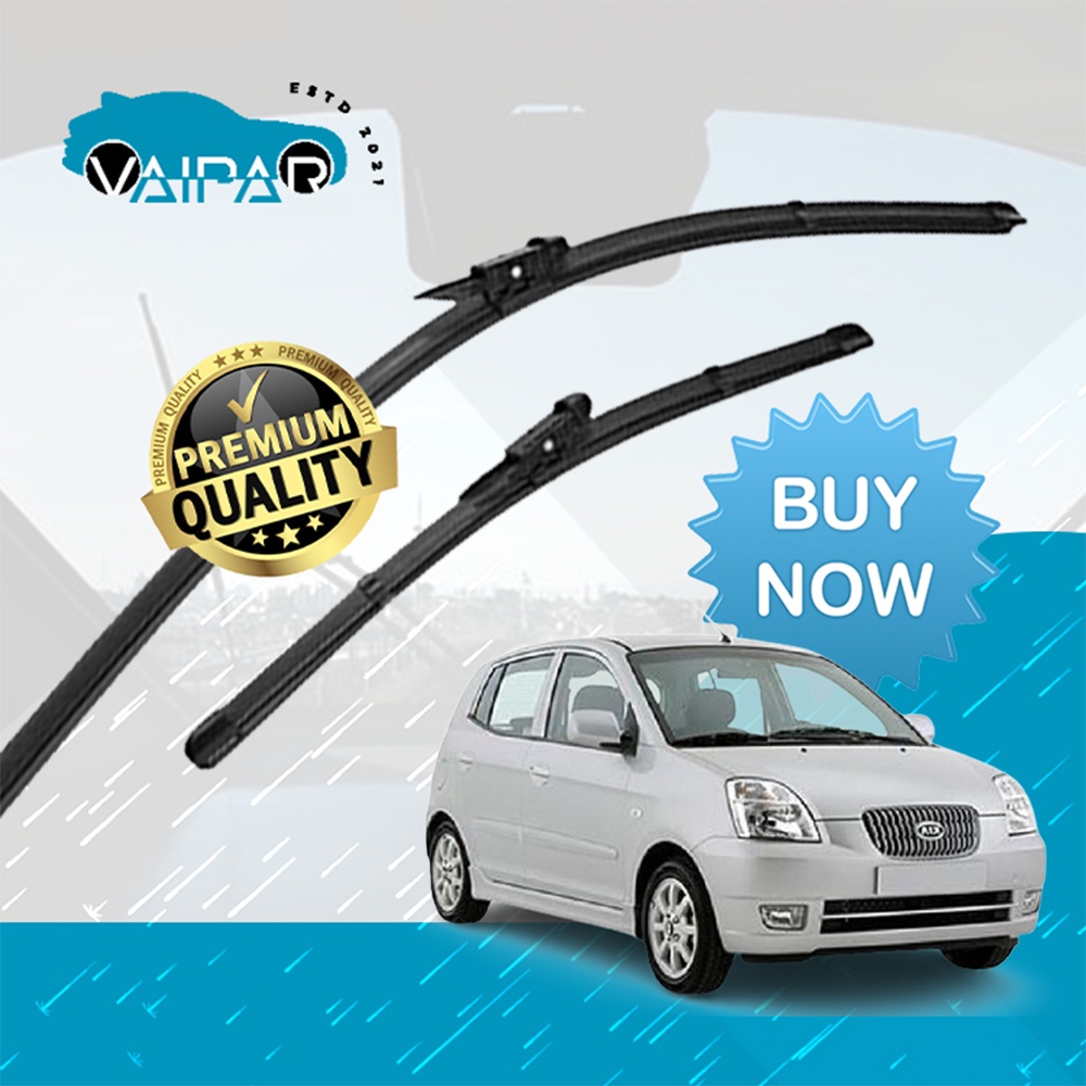Kia Picanto Suria 2004 2011 Vaipar Silicone Rubber Wiper Blade Car