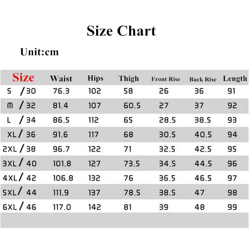 pants for men size
