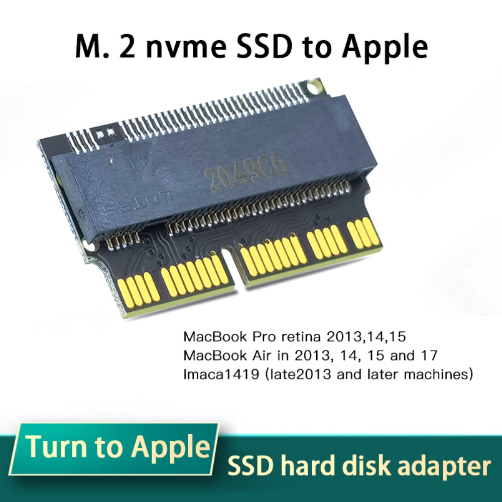 shopee: M.2 NVME to MacbookPro AIR Apple SSD Solid State Drive Adapter in 2013-2017 livehouse (0:0:Variation:Black;:::)
