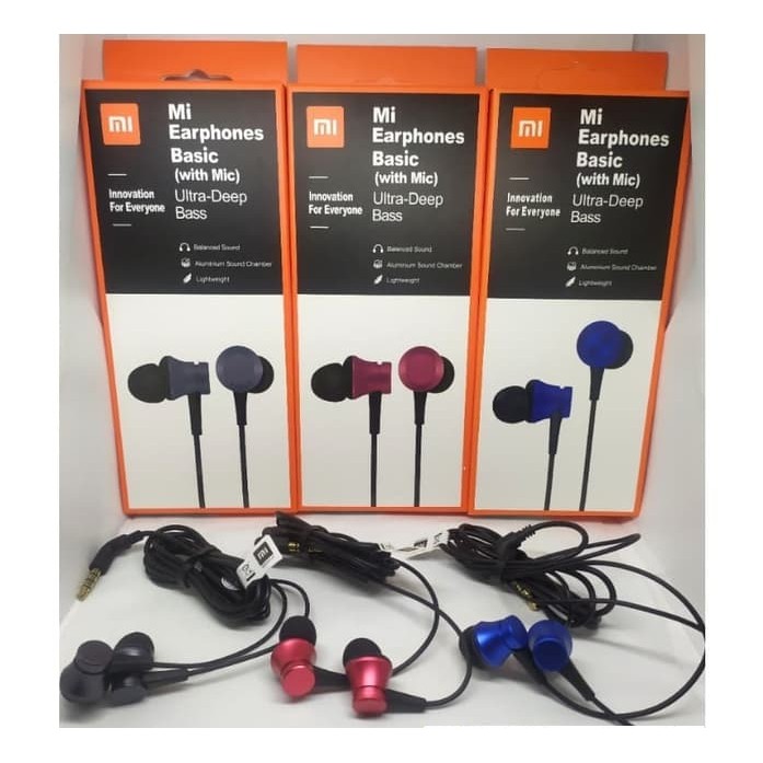 mi earphones basic with ultra deep bass and mic