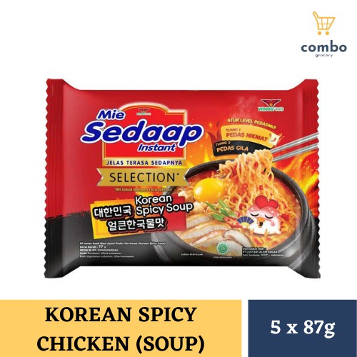 MI SEDAAP [MI SEDAAP KOREAN SPICY CHICKEN "SOUP"] Shopee Malaysia