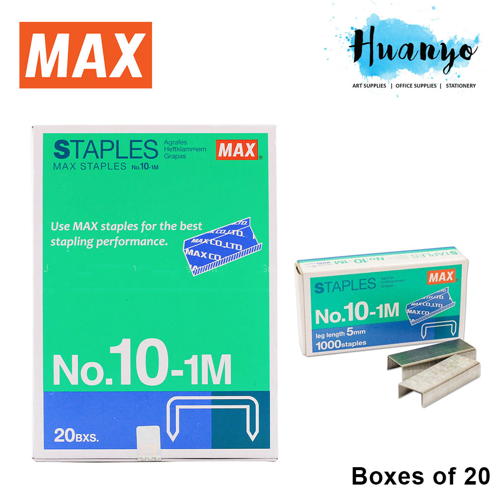 72,000 NO 10 STAPLES IN 1 BOX CONTAINING 36 DISPLAY PACKS OF 2000 STAPLES $6.00 